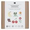 Rico Design Stick and Stitch Embroidery Kit - Pkg of 18, Pixel Art Mix